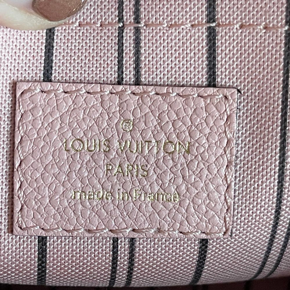 ❌SOLD❌ Louis Vuitton Montaigne BB Empreinte Leather Rose Poudre Crossbody Bag - Picture 16 of 17